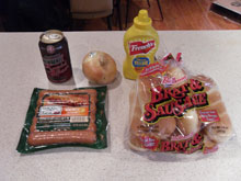 Cheddar bratwurst ingredients